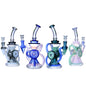 Clover Glass - WP - 9" Sandtimer Donut Recycler - Pale Green