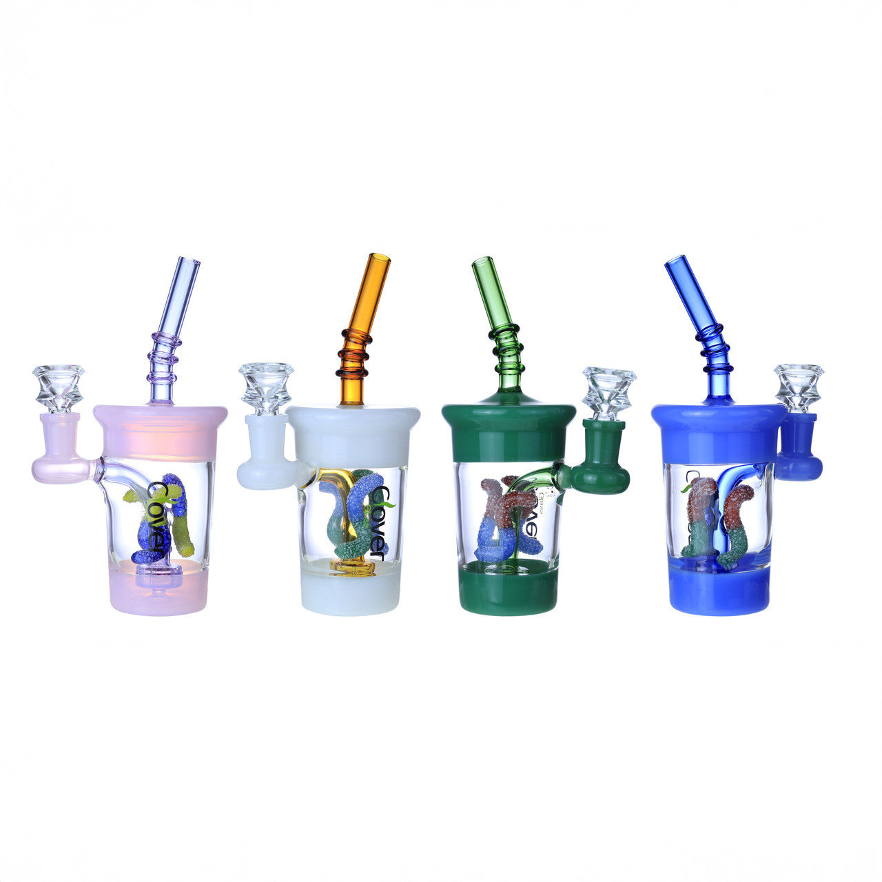 Clover Glass - WP - 7.5" Gummy Worm - Asst