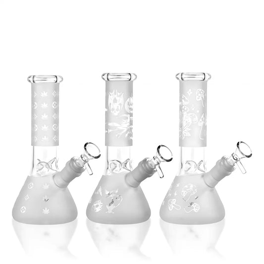 WP - 8" Frosted Etching Beaker - Asst