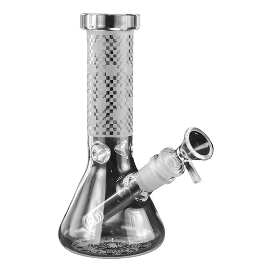 WP - 8" Etched Checkmate Beaker
