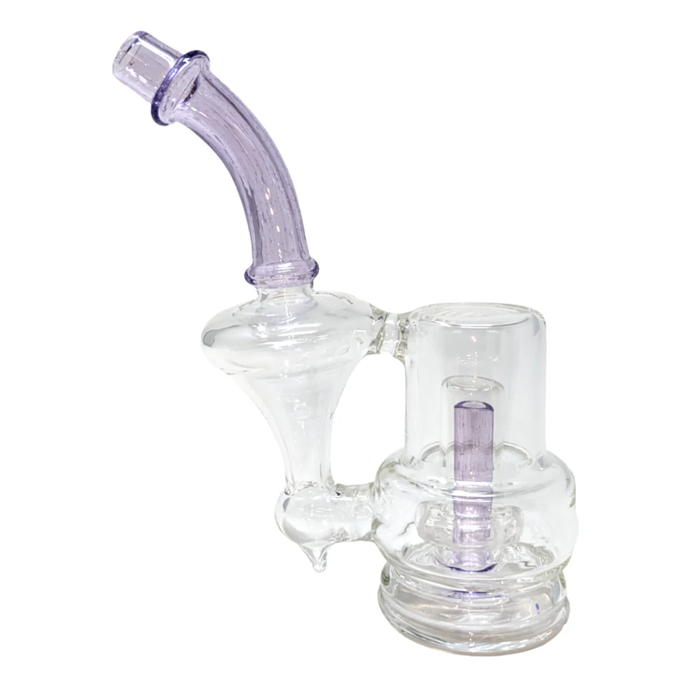 WP - Purple Glass Puffco Recycler Attachment - [WSG163-PR]