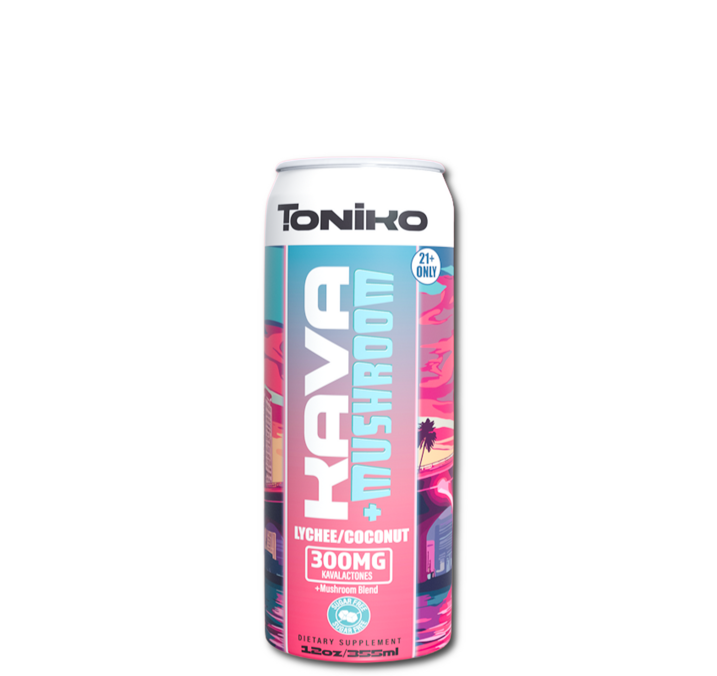 Toniko 300mg Kava Mushroom Seltzers - 12oz