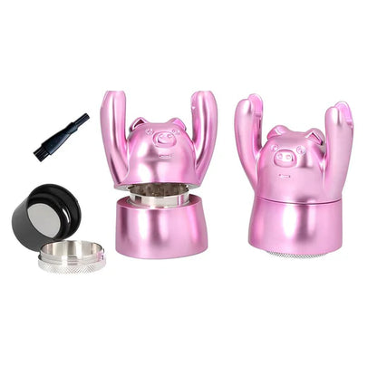 Grinders - 4pc Piggy Shaped Design Zinc Alloy - 6ct [ #31 ]