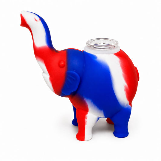 Bubbler - 25ct - 4" Silicone Elephant - Asst