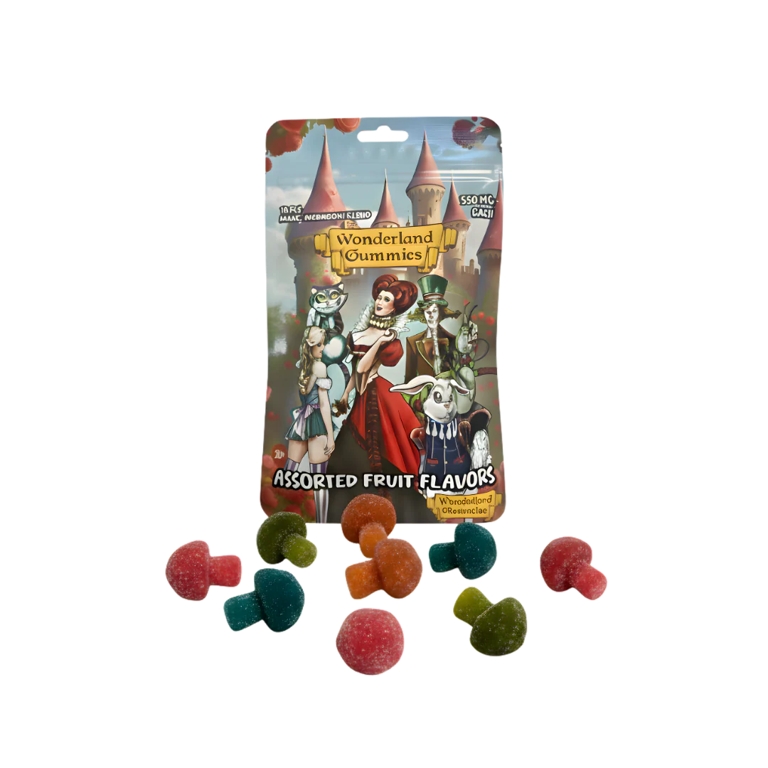 Wonderland Chocolates - Mushroom Gummies - 10ct - Assorted Fruit Flavors