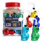 WP - 17ct - 4" Colorful Skull