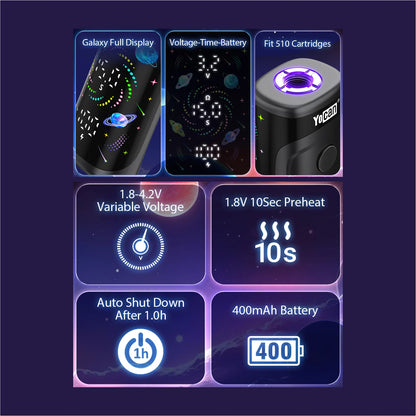 Yocan Kodo Star 510 Battery - Asst - 15ct