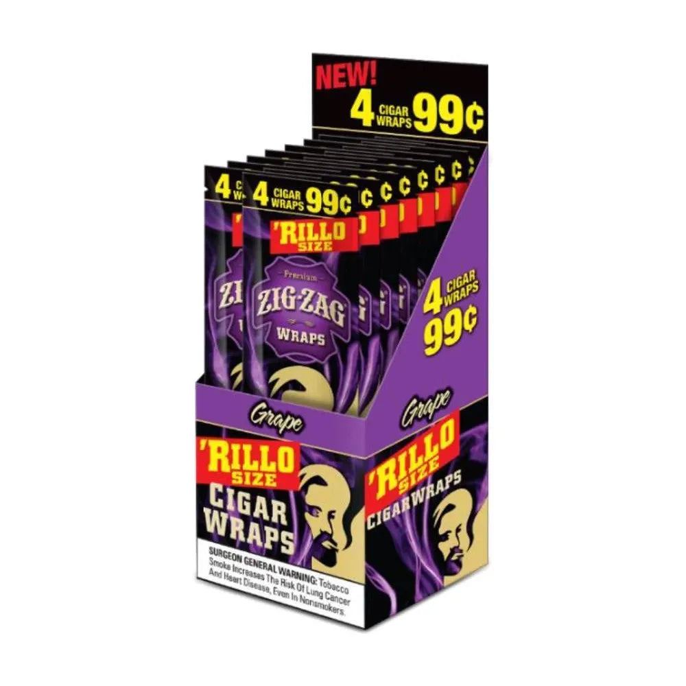 Zig Zag - Cigar Wraps - 4pk - 15ct [ 2691A ]