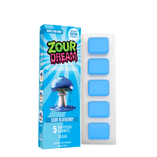 Zour Dream - 20mg Mushroom Gummies - 5pk - 10ct