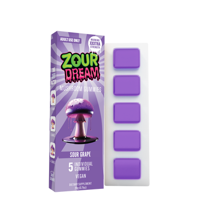 Zour Dream - 20mg Mushroom Gummies - 5pk - 10ct