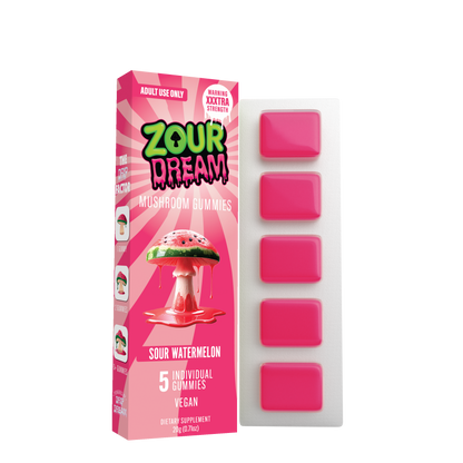 Zour Dream - 20mg Mushroom Gummies - 5pk - 10ct