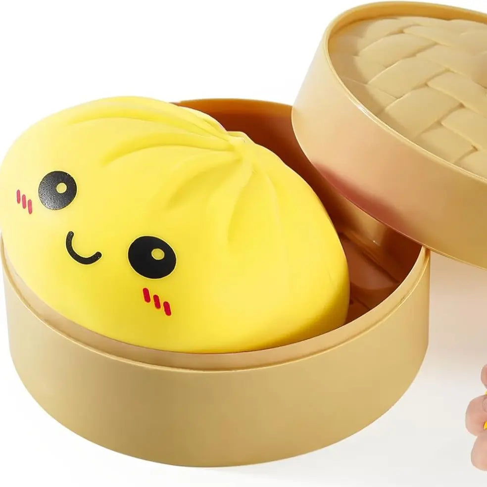 Steamed Dumpling Squishy Toy - Solid Colors - 12ct