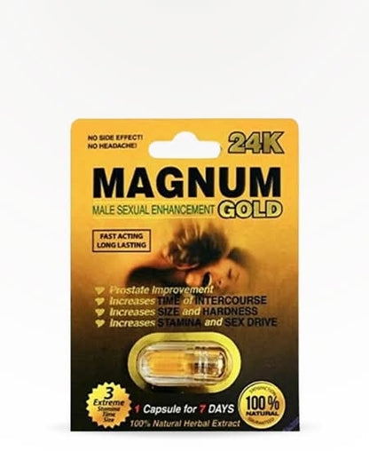 Magnum Gold 24k Sexual Enhancement Capsules - 24ct