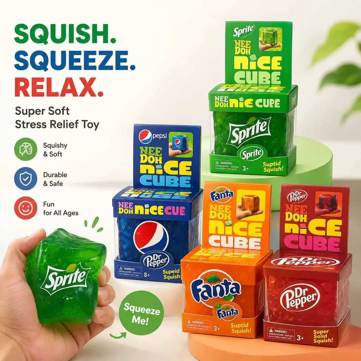 Squish Toy - 6ct - Pepsi