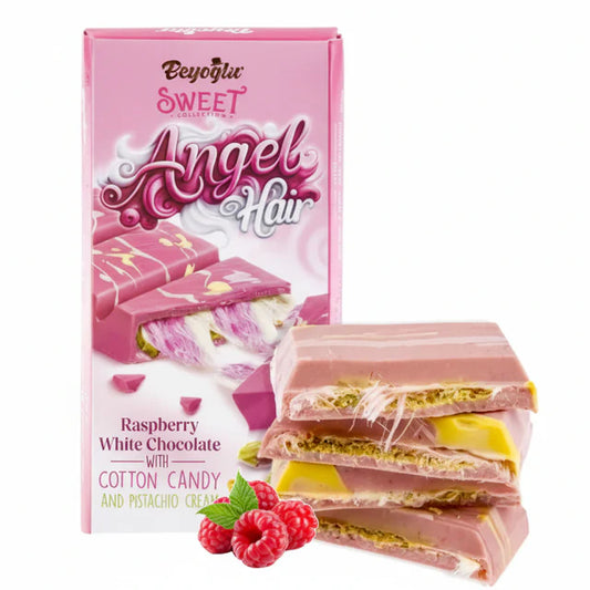 Beyoglu - Angel Hair Raspberry White Dubai Chocolate - 6ct