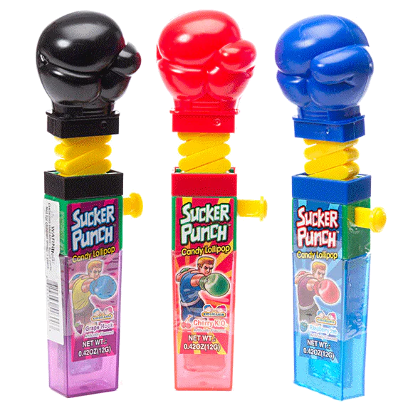 Sucker Punch Lollipop Candy - 12ct