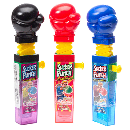 Sucker Punch Lollipop Candy - 12ct