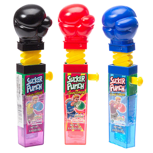 Sucker Punch Lollipop Candy - 12ct