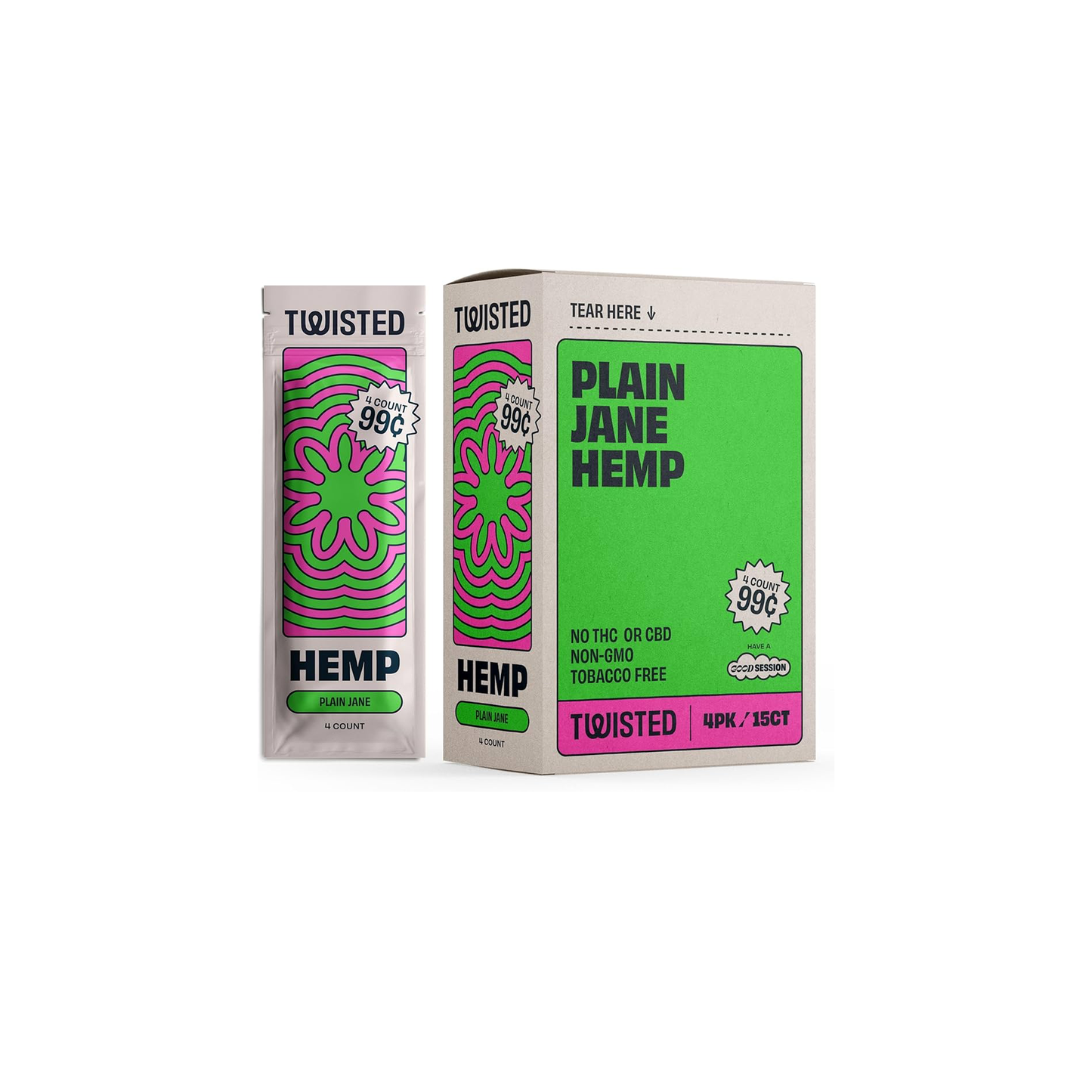 Twisted Hemp Wraps - 15 CT Variety Pack - Assorted Flavors