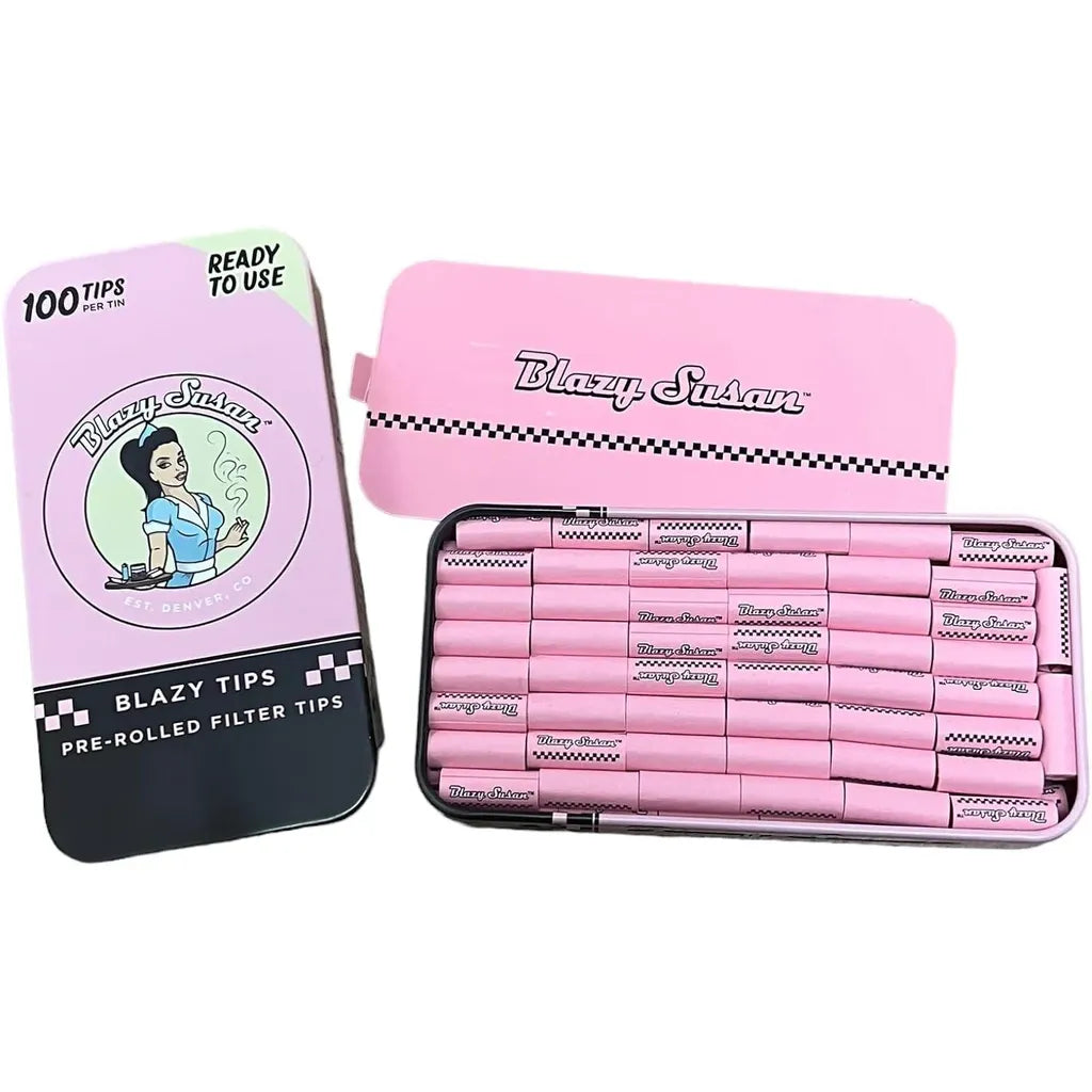 Blazy Susan - Tips - Pre-rolled - 100pk - 12ct