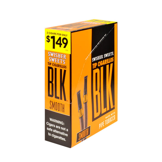Swisher Cigarillos BLK Smooth (2/$1.49) - 2pk - 15ct