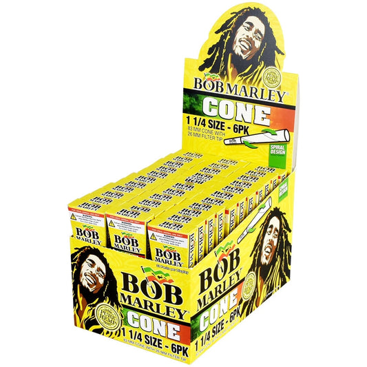 Bob Marley - Cones - 1 1/4 w/ Filter Tip - 6pk - 33ct