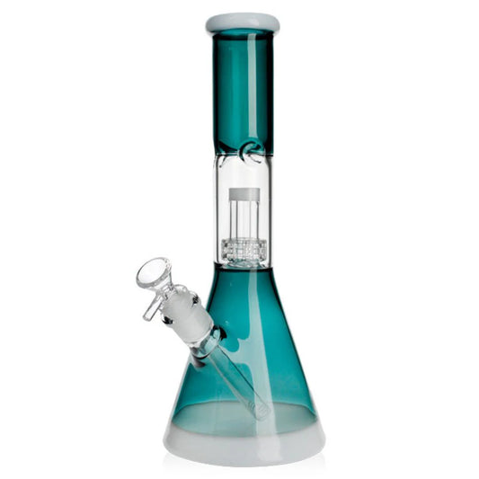 Beaker Bong - 12" Dual Tone Matrix Perc - RP017*