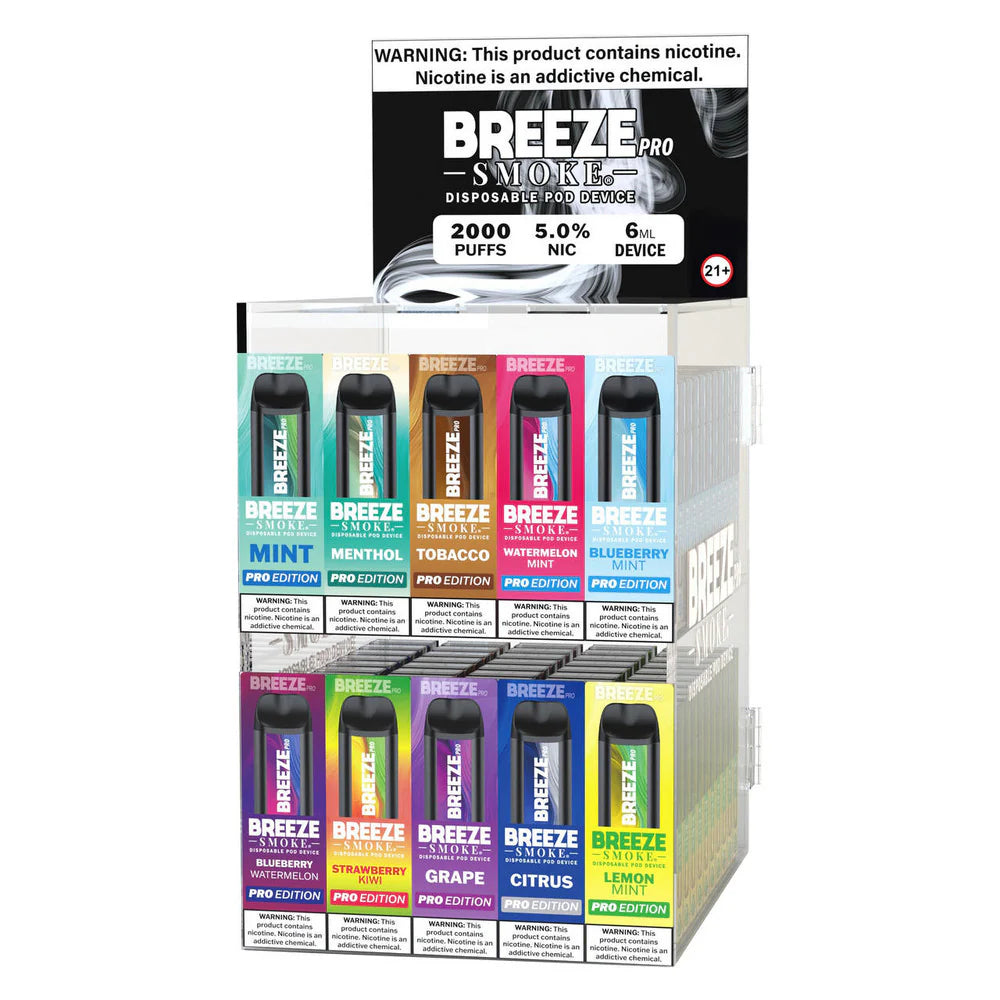 Breeze Pro 2k Display - Pre-Filled - Mixed #4 - 5mL - 100ct
