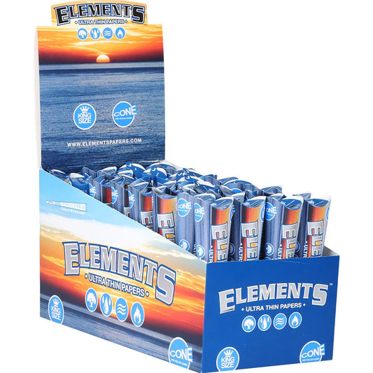 Elements - Ultra Thin Cones - King Size - 3pk - 32ct