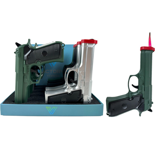 Torch - Gun w/ Laser Pointer - 10ct [ J9222-N ] +