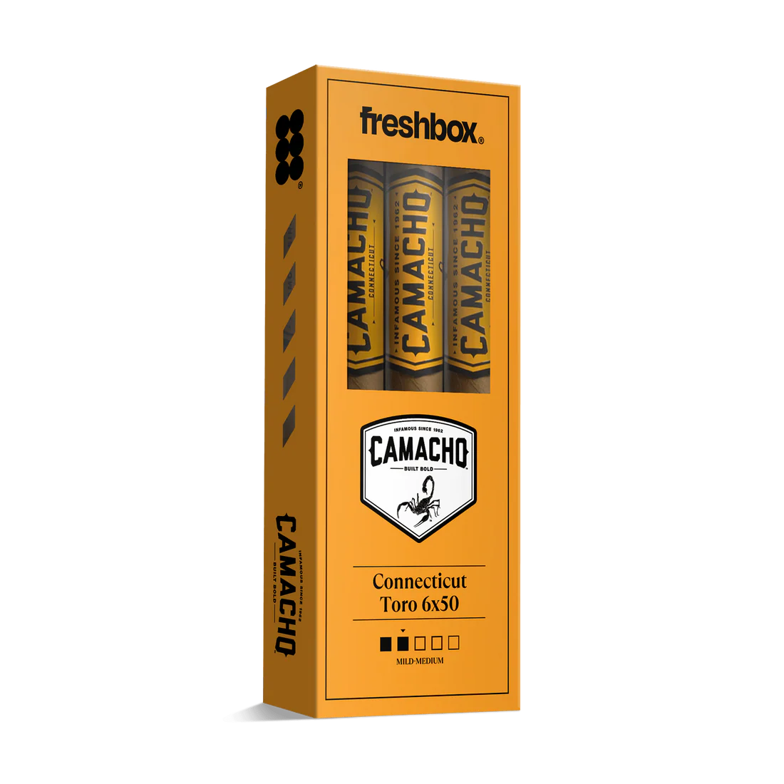 Camacho Connecticut Toro 6x50 Freshbox Cigars - 3pk - 6ct