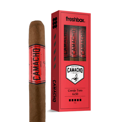 Camacho Corojo Toro 6x50 FreshBox Cigars - 3pk - 6ct
