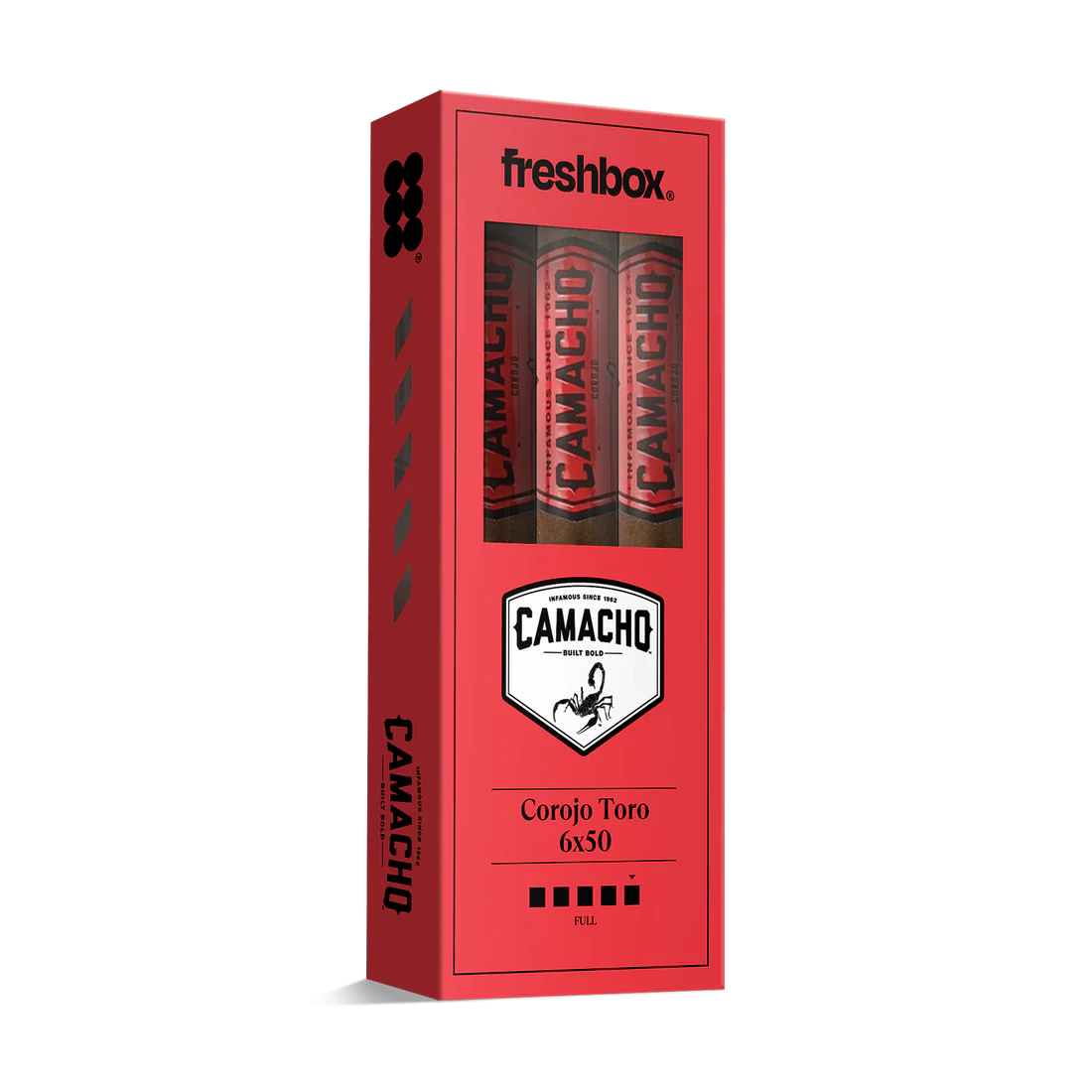 Camacho Corojo Toro 6x50 FreshBox Cigars - 3pk - 6ct