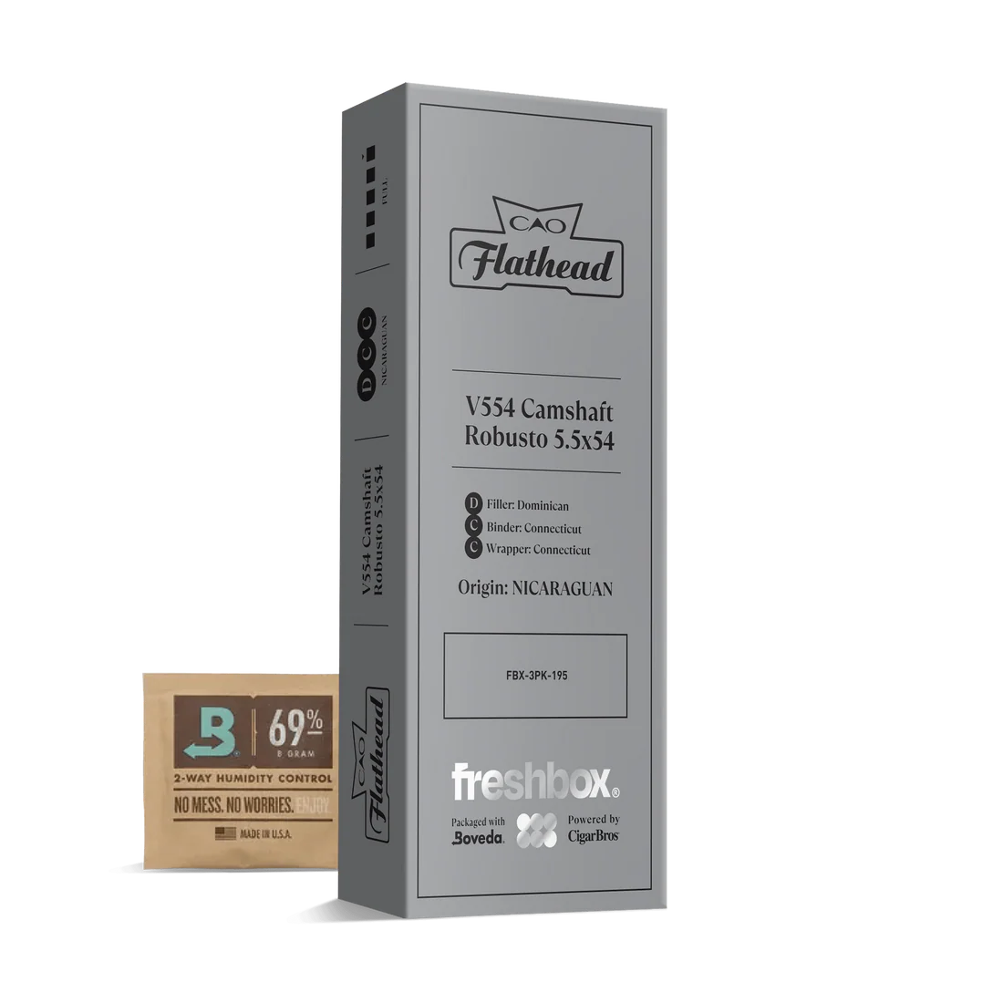 CAO Flathead Camshaft V554 5.5x54 FreshBox Cigars - 3pk - 6ct
