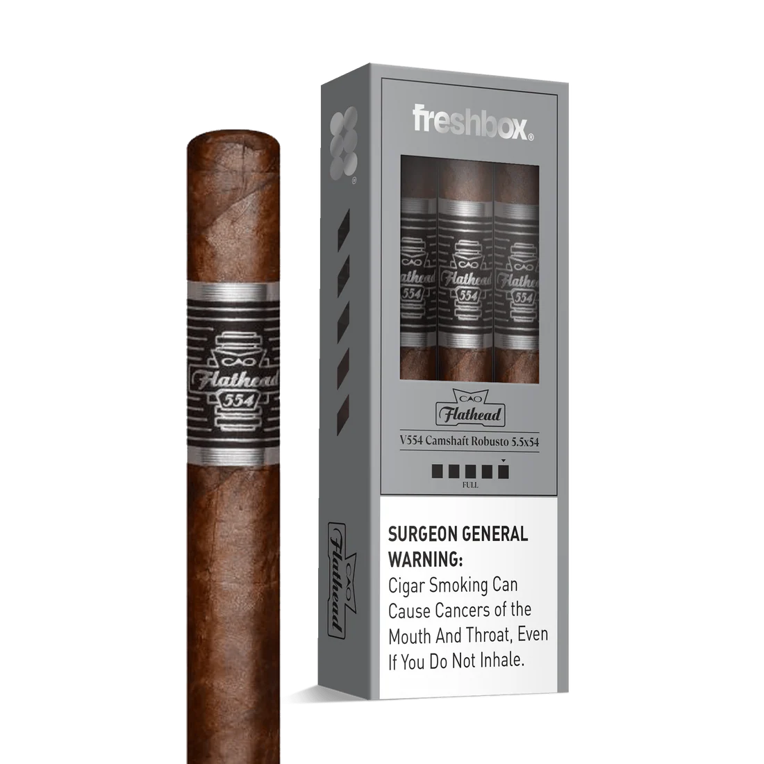 CAO Flathead Camshaft V554 5.5x54 FreshBox Cigars - 3pk - 6ct