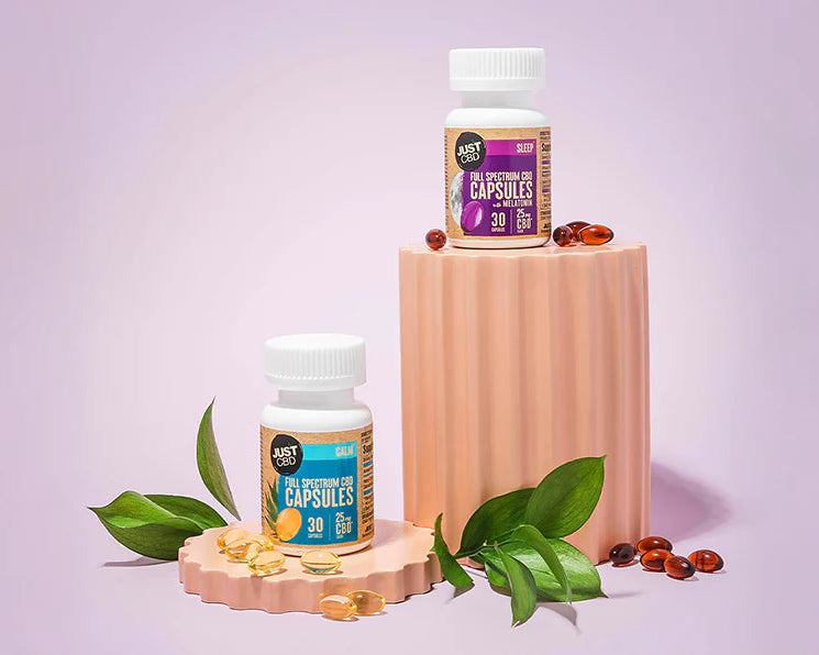Just CBD - Full Spectrum Sleep 25mg CBD Gel Capsules with Melatonin - 30ct