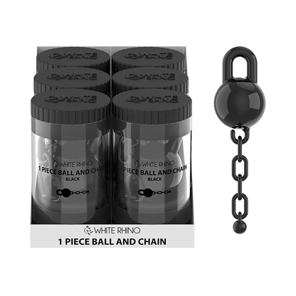 White Rhino - Terp Slurper - 6ct - 1-Piece Ball & Chain - Assorted Colors