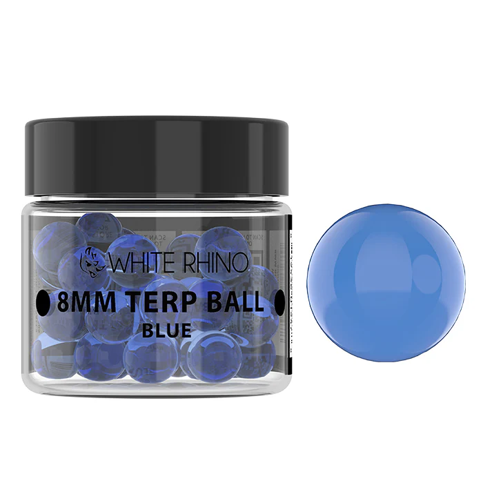 White Rhino - 8MM Terp Ball - 50ct - Assorted Colors