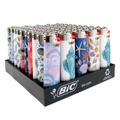 Bic Lighters - Sea Shells - 50ct