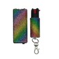 Stun Gun & Pepper Spray - Rainbow Rhinestone