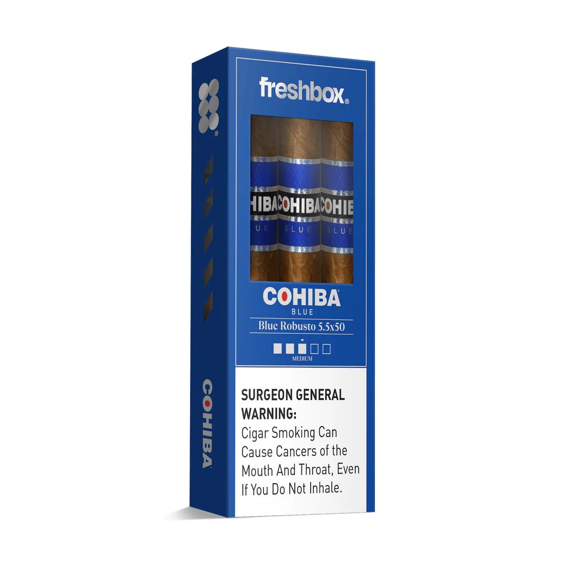 Cohiba Blue Robusto 5.5x50 FreshBox Cigars - 3pk - 6ct