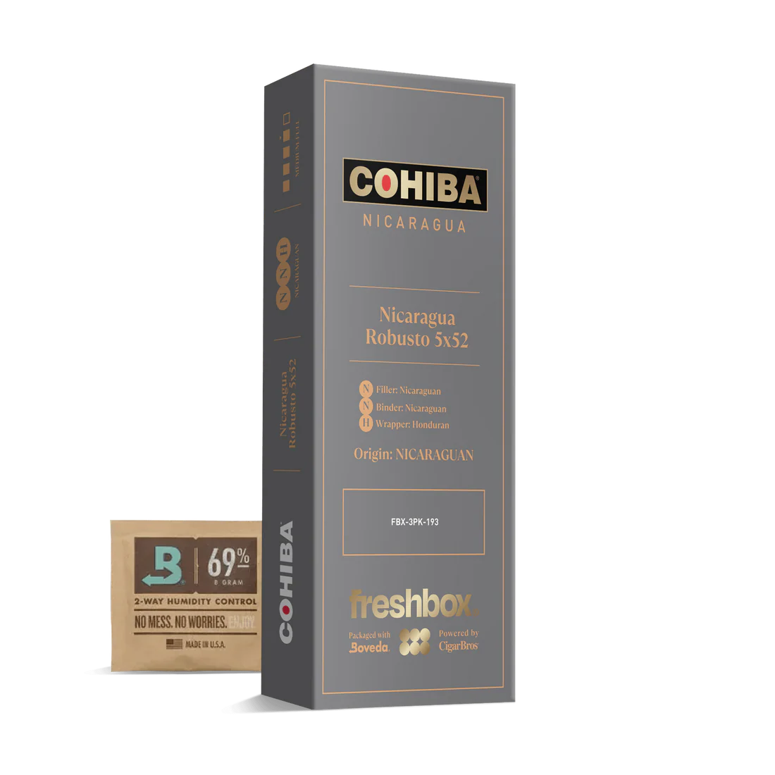 Cohiba Nicaruaga Robusto 5x52 FreshBox Cigars - 3pk - 6ct