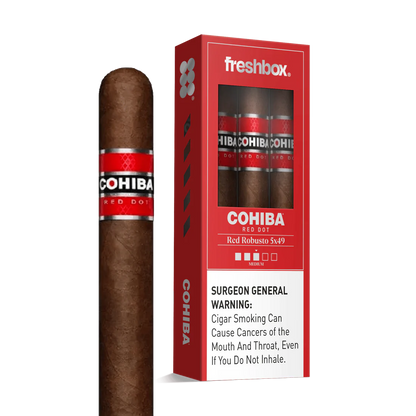Cohiba Red Robusto 5x49 FreshBox Cigars - 3pk - 6ct