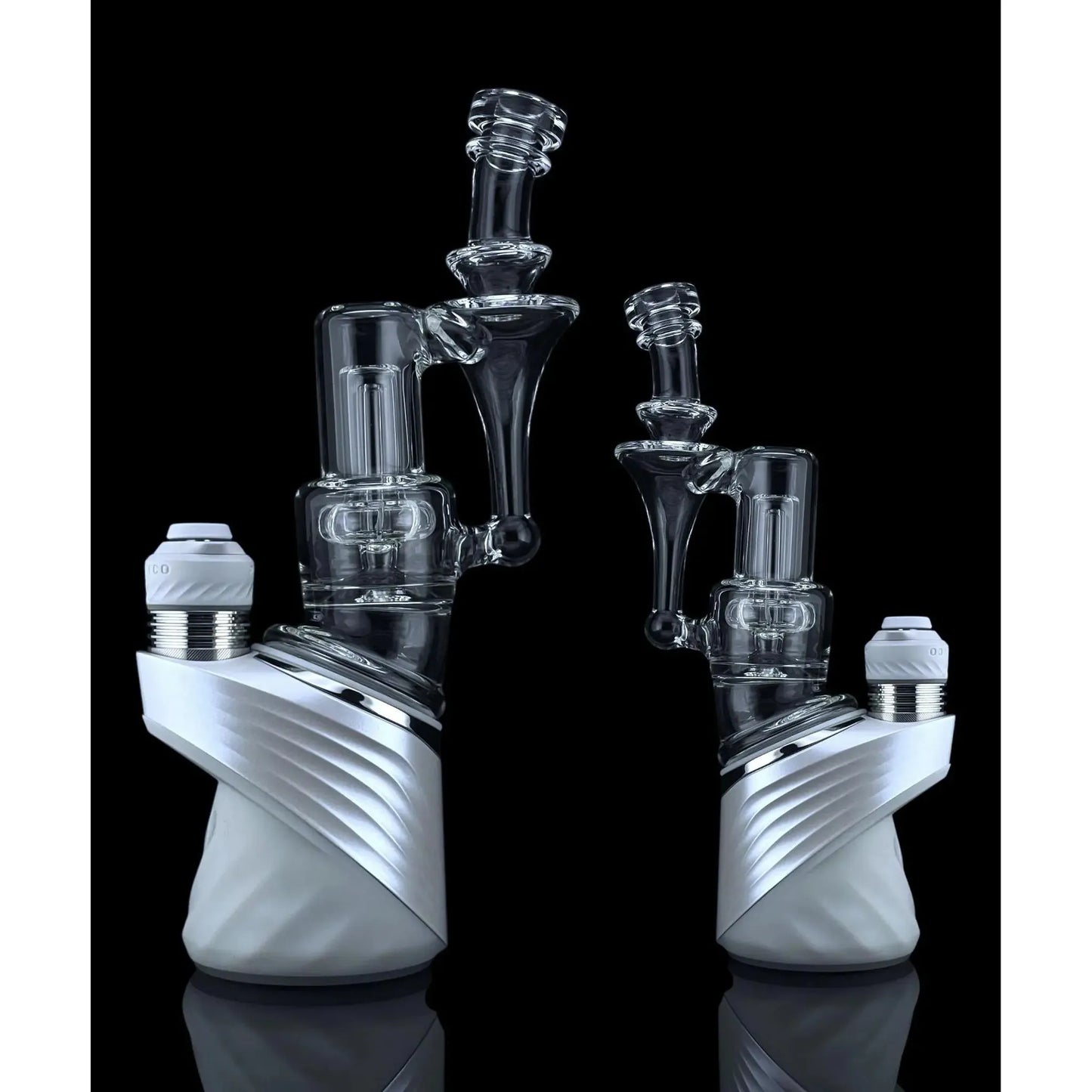Iridescent Glass - Mini Rbr Puffco Peak Attachment - Clear Mini Rbr
