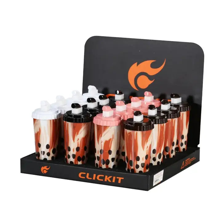 Clickit - Torch Lighter - Boba Tea Cup - 16ct