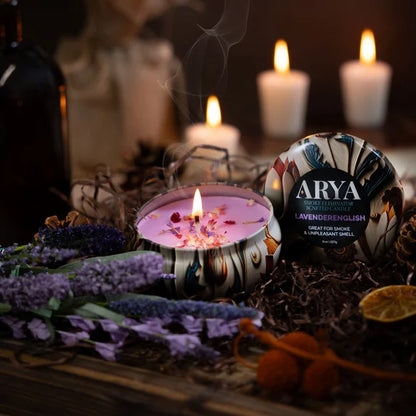 Arya Smoke Odor Eliminator Candle Display - Assorted - 12ct