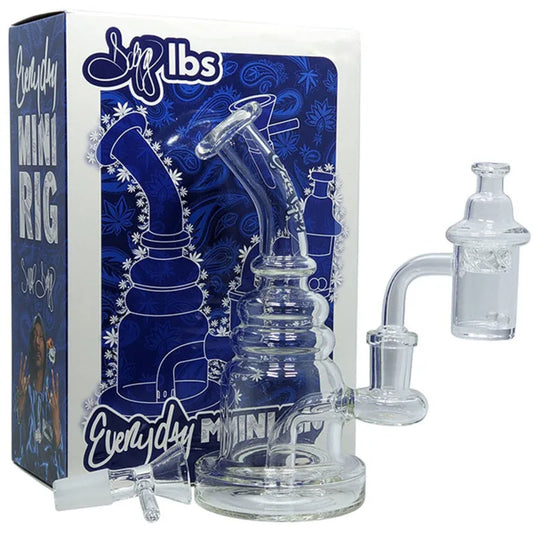 Dogg Lbs - 6.5" Everyday Mini Rig Water Pipe Box Set w/ Banger & Carb Cap