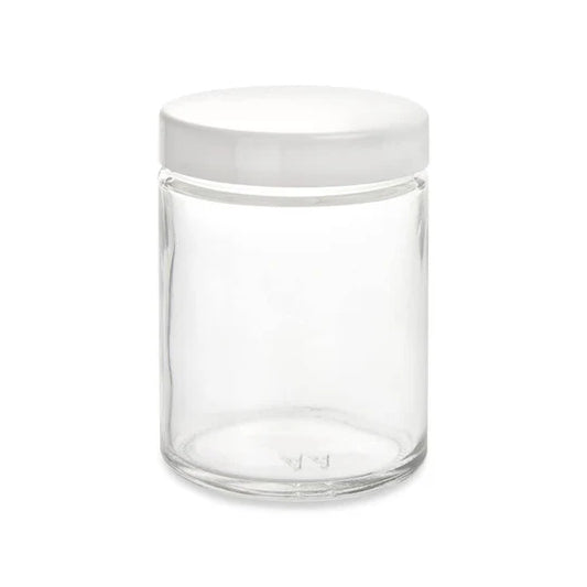 Loud Lock 4oz Glass Jar w/ Lid - 90ct - Black/White