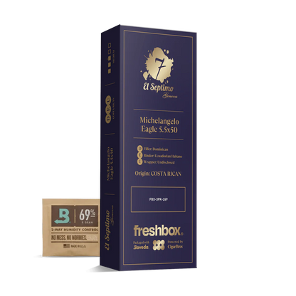 El Septimo Michelangelo Eagle 5.5x50 FreshBox Cigars - 3pk - 6ct