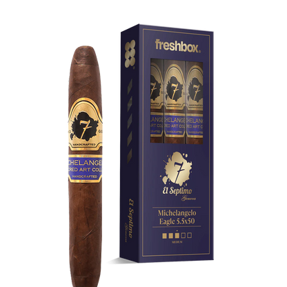El Septimo Michelangelo Eagle 5.5x50 FreshBox Cigars - 3pk - 6ct